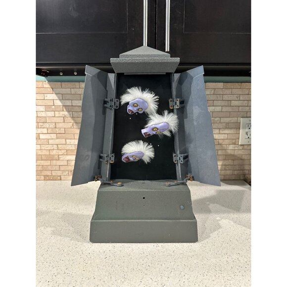 Gemmy Tombstone Screamer Halloween Animated Lights Sounds Purple Ghouls READ - Picture 1 of 7